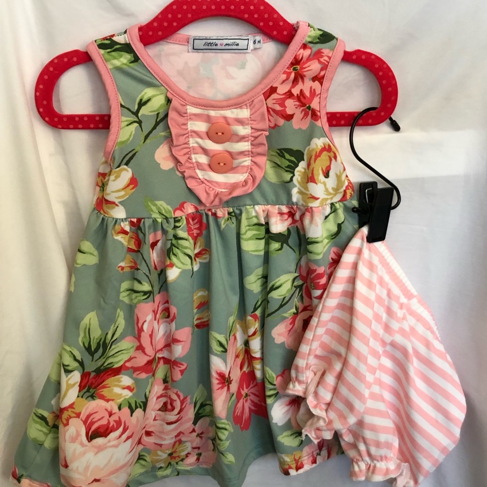 Little Millie Floral matching outfit